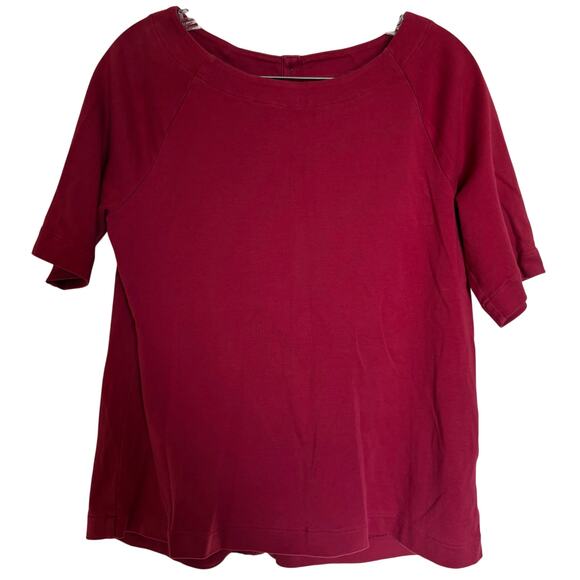 LL Bean button in back top size medium Red (reversible?) - Picture 1 of 4